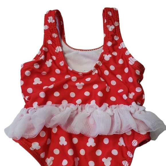 Disney Baby Minnie Mouse One Piece Swimsuit Sz 3-6M - Picture 4 of 13